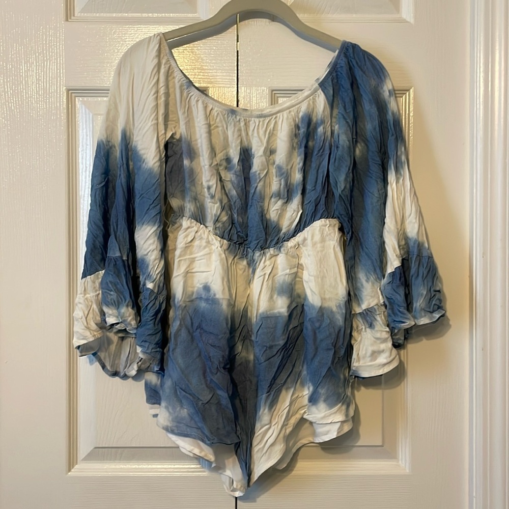 Off The Shoulder Tie Dye Romper